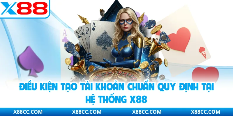 Đăng Ký X88 - Hướng Dẫn Thao Tác Chuẩn Dành Cho Người Mới 2 Điều kiện tạo tài khoản chuẩn quy định tại hệ thống X88